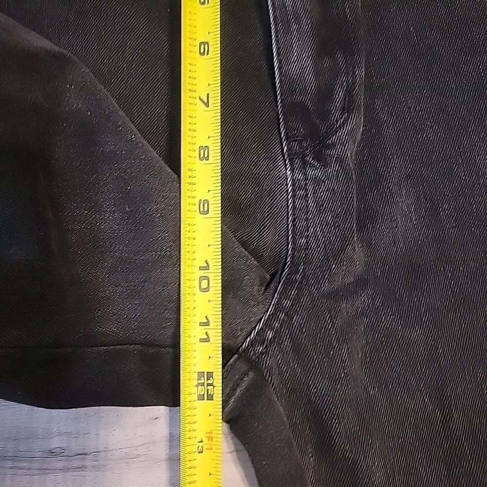 Judy Blue Jeans Womens 15/32 Black Washed Distressed Denim High Rise‎ Straight - Picture 12 of 12